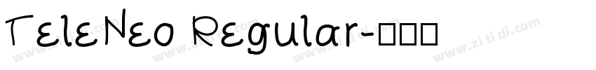 TeleNeo Regular字体转换